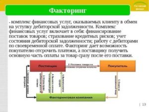 Факторинг дебиторской задолженности