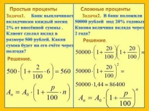 Простые и сложные проценты: понятие и формулы