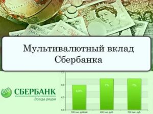 Мультивалютный вклад Сбербанка России